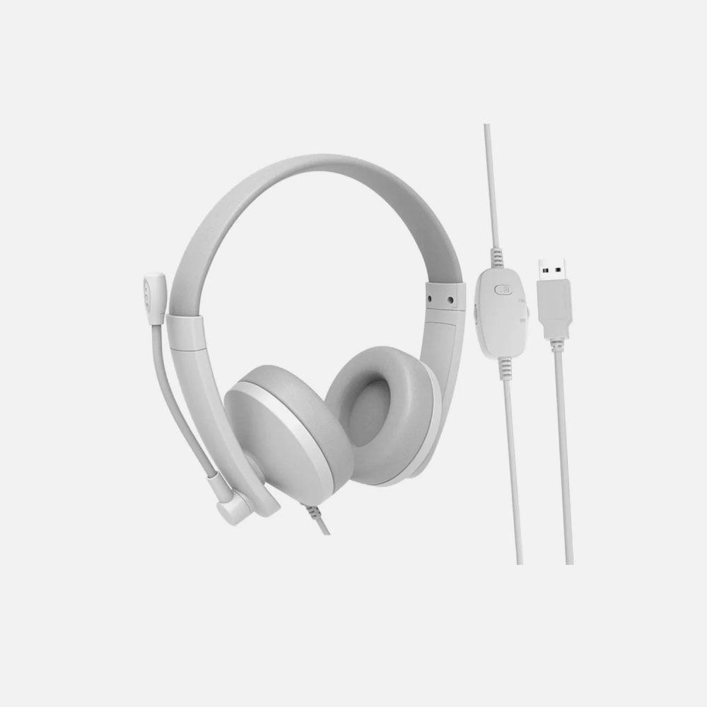 Meetion-HP003U-White-Usb-Wired-Headset